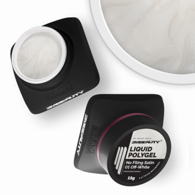 Liquid Polygel No Filing – Satin 01 Off-White – Senza HEMA