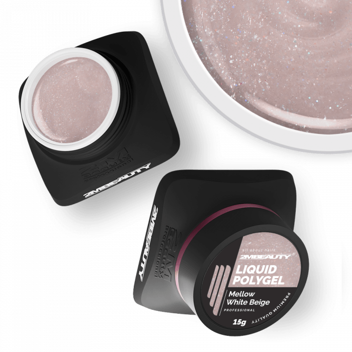 Liquid Polygel – Mellow White Beige –hema & tpo free