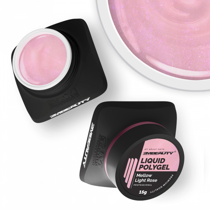 Liquid Polygel – Mellow LIGHT ROSE –hema & tpo free