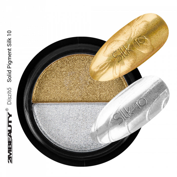 Pigmento seta brillante glitter 2in1 in forma compatta....