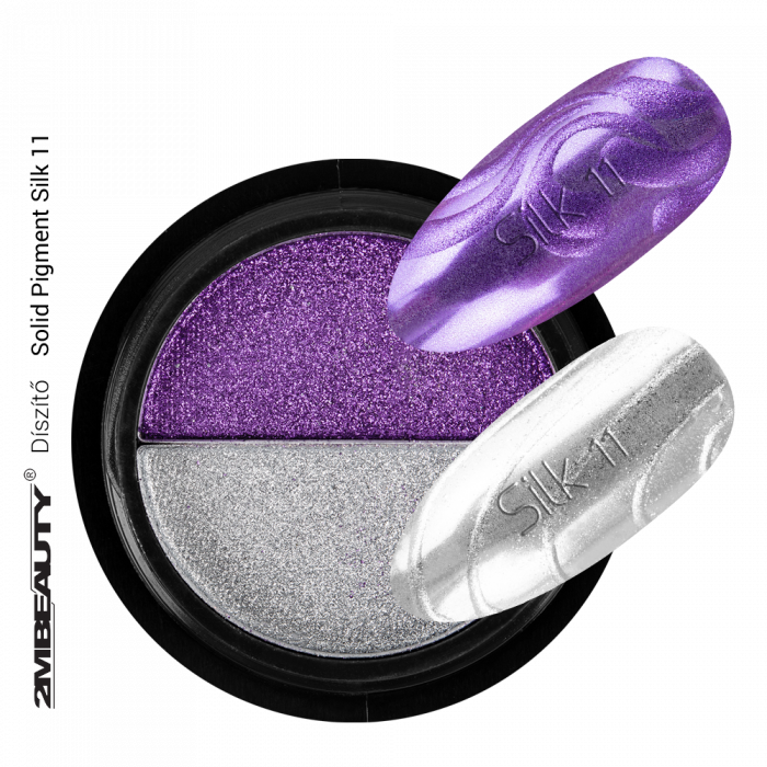 Pigmento seta brillante glitter 2in1 in forma compatta....