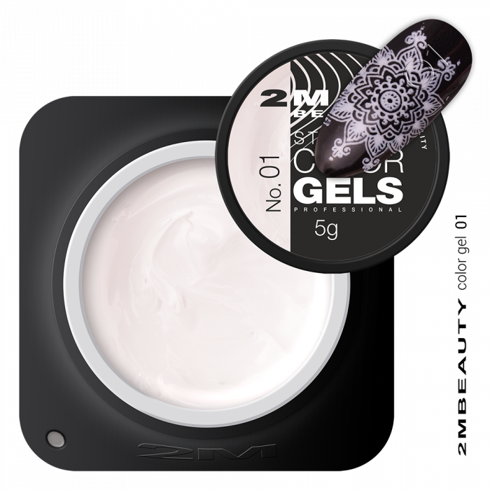 Gel per Stamping ad Alta Pigmentazione di COLORE BIANCO senza Fissazione.
Con questi gel colorati pu...