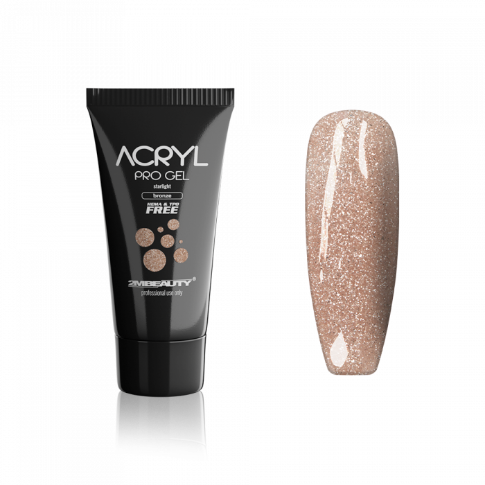 Acryl Pro Gel Starlight Bronze - Gel Acrilico Senza HEMA & TPO:
 
Il nostro gel acrilico ...