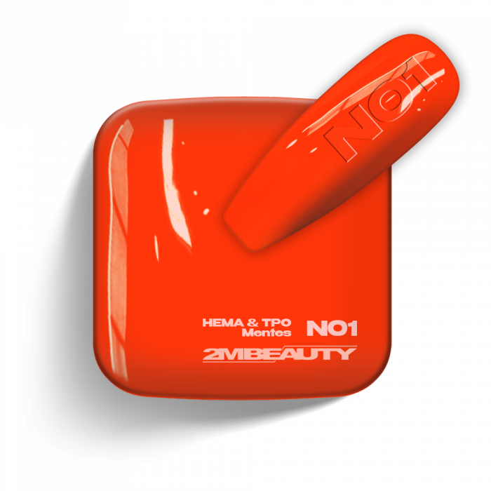 HEMA &TPO FREE - N01
Gel Polish - Neon N001 - senza HEMA e TPO
Tonalità arancione neon, consistenza cremo...