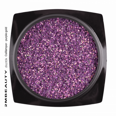 Polvere Glitter - Viola/oro - 48/5