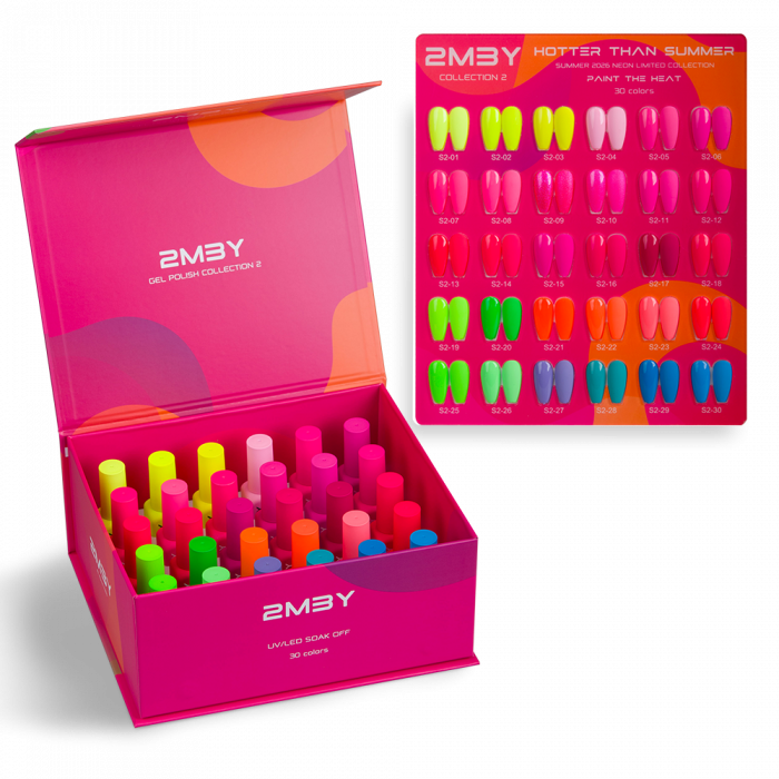 Gel Lack Set – Collection 2 – Summer Neon – 30 pz