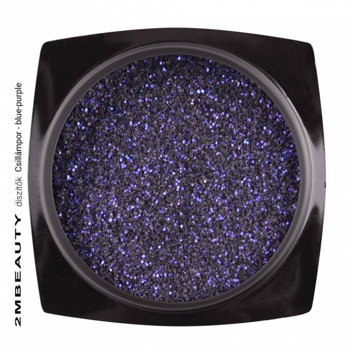Polvere Glitter - Blu/Viola - 48/1 Polvere glitter effetto zucchero...