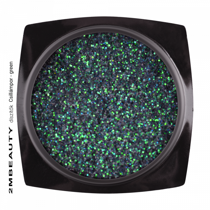 Polvere Glitter - Verde - 48/3 Polvere glitter effetto zucchero...