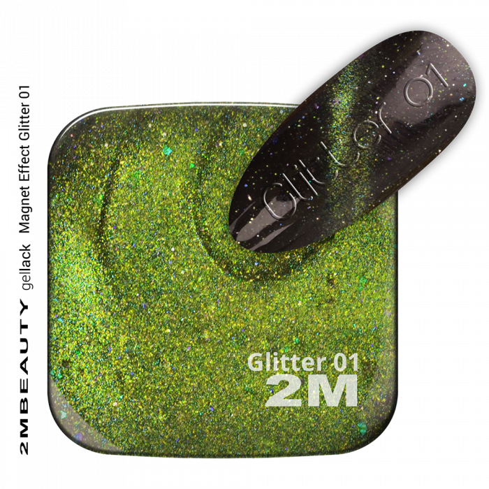 Gel semipermanente magnetico glitterato effetto cat eyes con l'utilizzo di un magnete.
Si consiglia ...